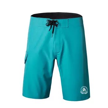 Мужские однотонные шорты водонепроницаемые с эластичностью в 4 стороны, Новые бермуды, короткие спортивные штаны для фитнеса, повседневные быстросохнущие пляжные брюки для серфинга