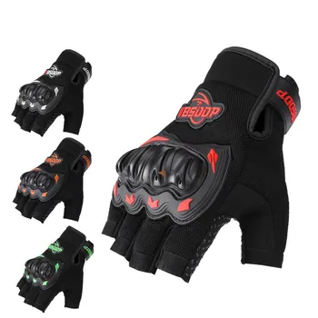 Новые велосипедные перчатки, противоскользящие спортивные Летние дышащие перчатки на полпальца, Противоударные MTB, перчатки для горных велосипедов