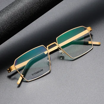 Новый Датский бренд, Титановые очки, Мужские Квадратные очки Для Чтения Без винта, 9628, Облегченные очки в оправе Gafas