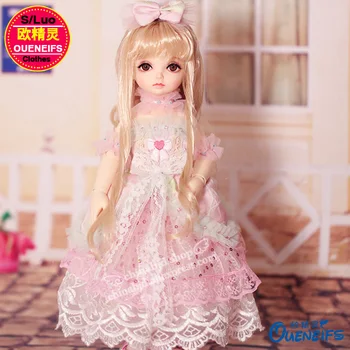 Одежда BJD, платье из кружевной пряжи 1/6 и розовое платье для куклы для тела YOSD YF6-148, аксессуары для кукол