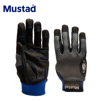 Перчатки для рыбалки Mustad GL002 из натуральной кожи, теплые неопреновые дышащие перчатки для фитнеса, зимние противоскользящие перчатки для ловли карпа