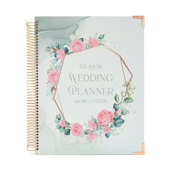 Планировщик свадеб с цветами, Свадебный журнал, Книга, подарок на помолвку для будущей невесты U4LD