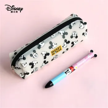 Портативная ручка с Микки Маусом, карандаш, мультяшная сумка для хранения, водонепроницаемый подарок для мальчиков и детей, студенческий подарок