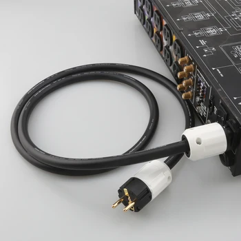 Посеребренный кабель питания HIFI Furutech FP-314Ag с вилкой Schuko EU US, шнур питания переменного тока