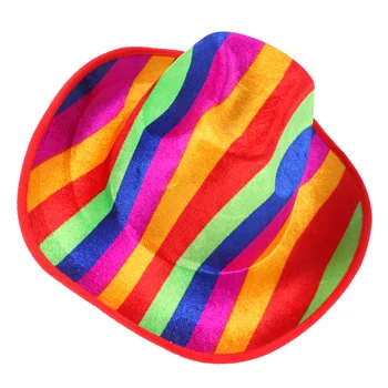 Радужная ковбойская шляпа для вечеринки, карнавал, красочный парад гордости, мужская летняя шляпа для взрослых
