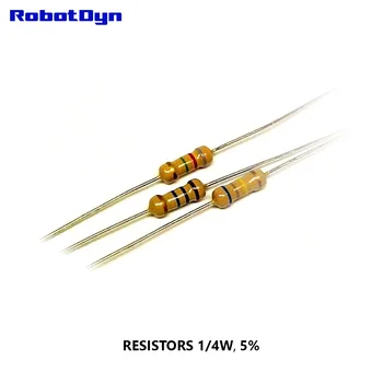 Резистор 2,2 Ом, 1/4 Вт, 5%, DIP (TH) (упаковка 100 шт.)