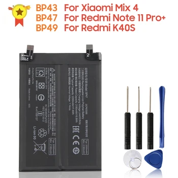 Сменный аккумулятор BP43 BP47 BP49 для Xiaomi Mix 4 Mix4 Redmi Note 11 Pro + K40S, Аккумуляторная батарея для телефона 4500 мАч