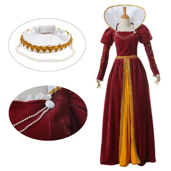 Средневековое Аристократическое Бальное платье, Викторианское платье, костюм, Готическое Вечернее платье, Карнавальное платье на Хэллоуин