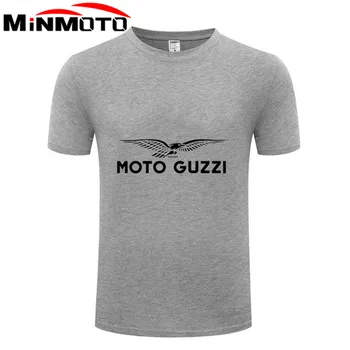 Футболка Moto Guzzi, Винтажная Итальянская Классическая футболка с принтом, Мужская Модная Оригинальная футболка с графическим Рисунком, Верхняя одежда Для MOTO GUZZI