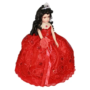 Элегантный викторианский фарфор с платьем принцессы, центральное украшение для домашнего дисплея, Реборны 45 см для малыша