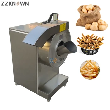 Электрическая французская машина для приготовления картофеля фри с длинными полосками, картофелечистка, Установка для резки картофельных чипсов из нержавеющей стали