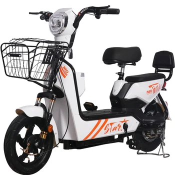 Электрический мотоцикл 350w48V20A, Маленький скутер для взрослых, яркие фары, расширенная износостойкая вакуумная шина