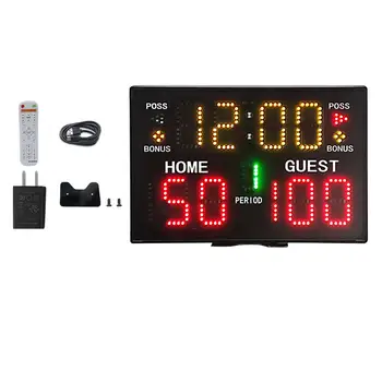 Электронное табло на батарейках с дистанционным управлением Цифровое табло для баскетбола, волейбола в помещении, тенниса, бокса